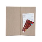 Bézs textilbőr fizetőmappa, csáró