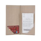 Bézs textilbőr fizetőmappa, csáró