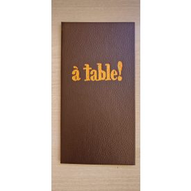 Csokibarna bőrhatású műbőr fizetőmappa, csáró