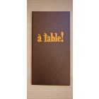 Csokibarna bőrhatású műbőr fizetőmappa, csáró