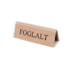 BÉZS TEXTILBŐR FOGLALT TÁBLA BARNA NYOMATTAL, KICSI