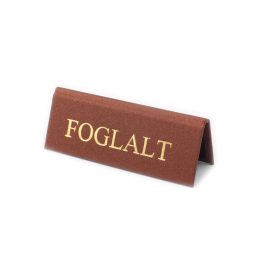 BARNA FOGLALT TÁBLA ARANY NYOMATTAL, KICSI