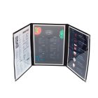 Bistro étlaptartó, 3 lapos, A4 méretű, KIHAJTHATÓ, bisztró