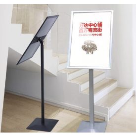 A3 stabil megállító tábla, ezüst, éles sarokkal, ST-4