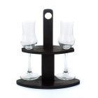 PÁLINKA SZERVÍROZÓ, 2 POHARAS, FEKETE