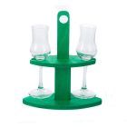 PÁLINKA SZERVÍROZÓ, 2 POHARAS, ZÖLD