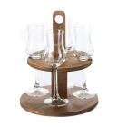 PÁLINKA SZERVÍROZÓ, 4 POHARAS, BARNA