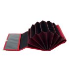 ABSOLUT LEATHER PIROS BŐR BRIFKÓ 6 ZSEBES, 19 CM, 7431