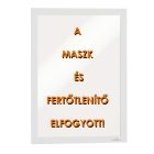 DURAFRAME MÁGNESES INFO KERET ÖNTAPADÓ HÁTLAPPAL, A5, EZÜST
