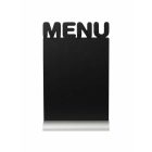 SECURIT KRÉTATÁBLA, MENU SZILUETT, ALU TALPPAL