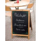 SECURIT DUPLO UTCAI KRÉTATÁBLA, LAKKOZOTT TÖLGY, 55×85 CM