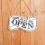 OPEN TÁBLA, FEHÉR, KÉTOLDALAS