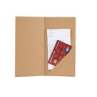 Bőrhatású tejeskávé színű fizetőmappa, csáró