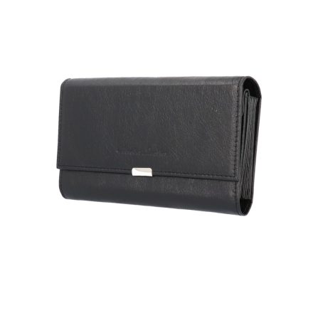 ABSOLUT LEATHER FEKETE BŐR BRIFKÓ, 18 CM, 7404