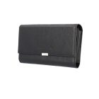 ABSOLUT LEATHER FEKETE BŐR BRIFKÓ, 18 CM, 7404