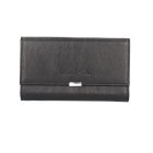 ABSOLUT LEATHER FEKETE BŐR BRIFKÓ, 18 CM, 7404