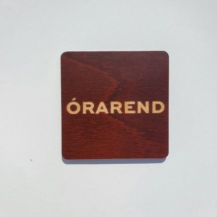 ÓRAREND KÁRTYA, ÖNTAPADÓS, SÖTÉTBARNA