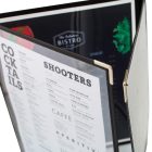 A5 méretű 3 lapos Bistro étlaptartó, KIHAJTHATÓ verzió