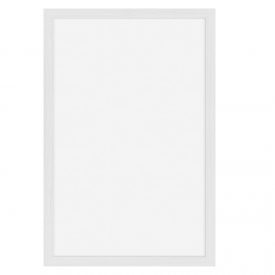   Securit kréta tábla 40×60 cm, lakkozott fehér, fa hatású kerettel